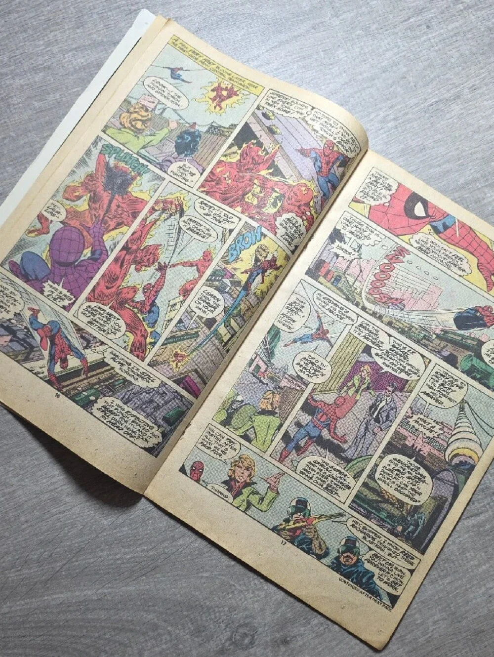 Marvel Spider-Man & Human Torch Comic Wall Art - Multicolor